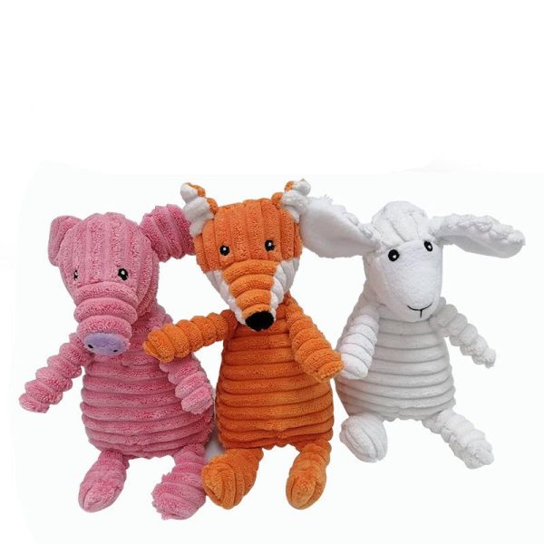 Pet Plush Zoo Family Squeaky Toys