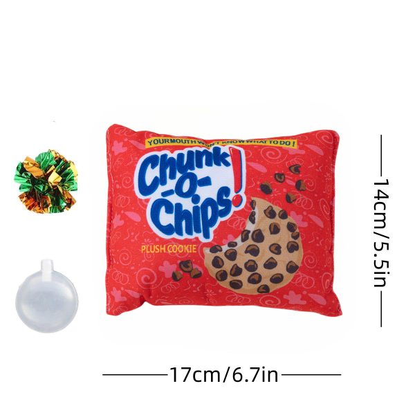 Dog Crinkle Paper Squeaky Potato Chips Toys