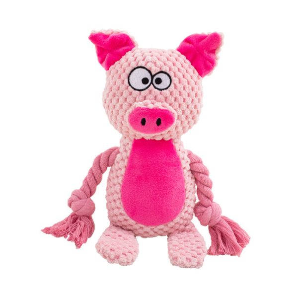 Pet Squeaky Plush Toy Zoo Animal