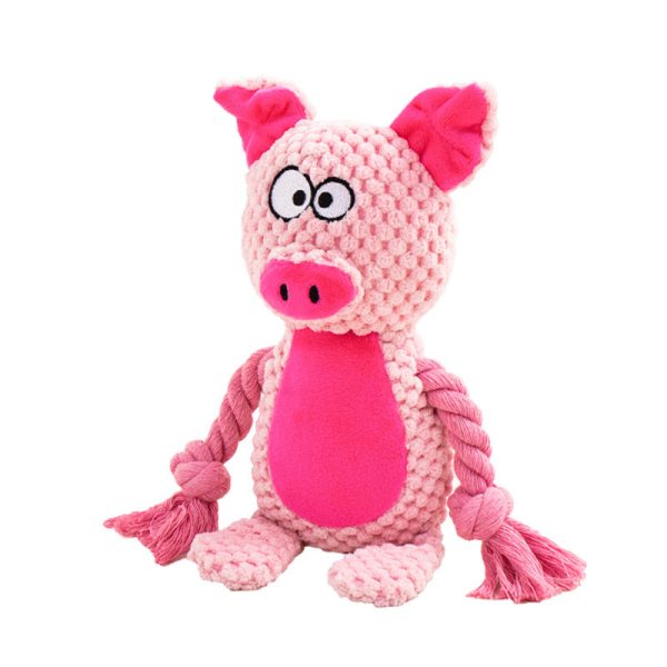 Pet Squeaky Plush Toy Zoo Animal